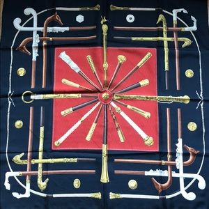 Hermès Cannes and Pommeaux Scarf